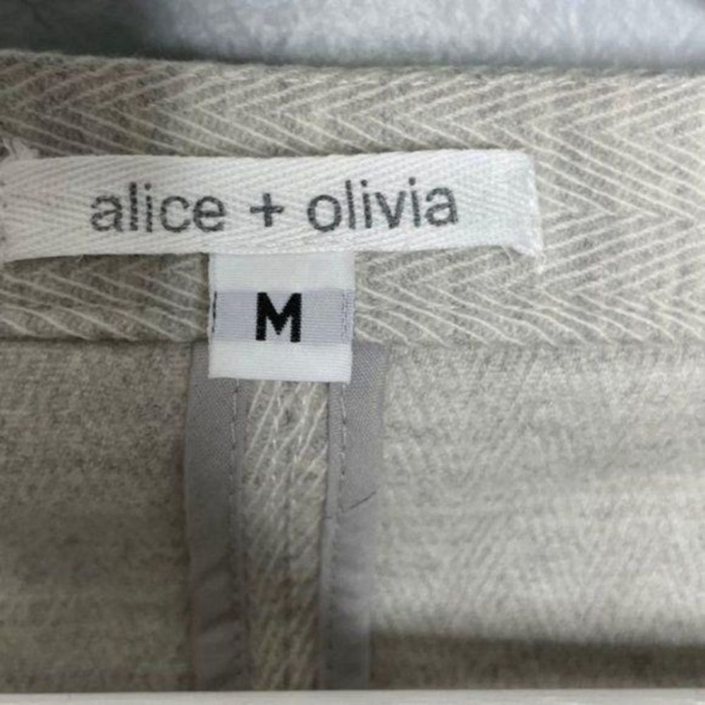 Alice + Olivia Gray Wool Jacket - image 2